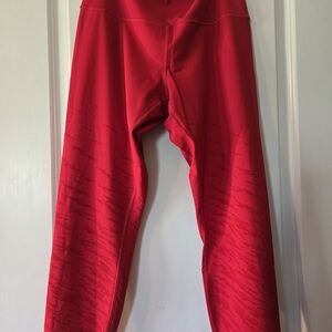 Lululemon Wunder Train HR 25" Red Leggings